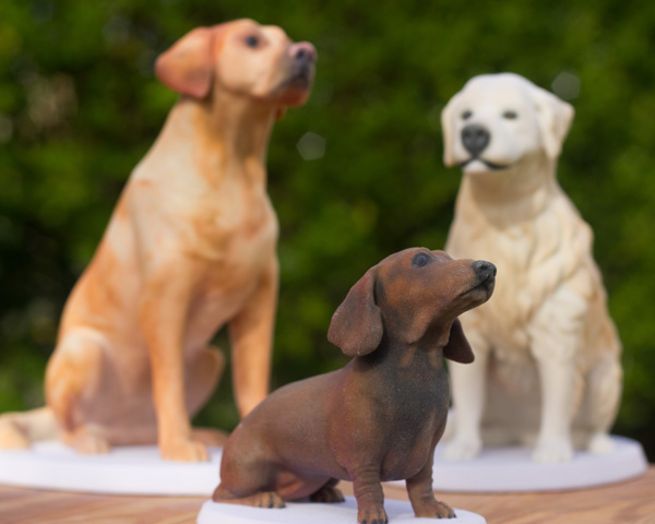 3d printed unique dog figurines by Mon Petit Chien