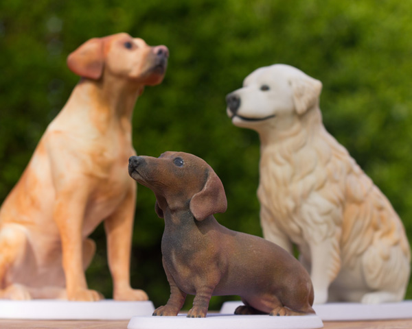 Dachshund 3d printed dog sculptures by Mon Petit Chien