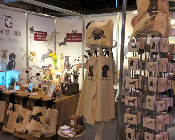 Mon Petit Chien stand at Crufts 2017