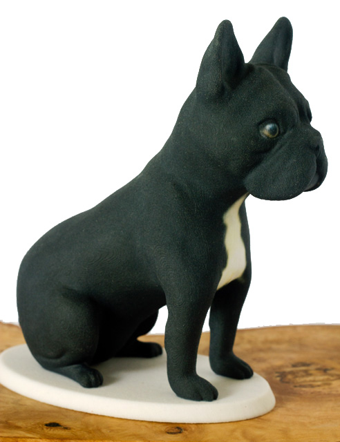 3d printed frenchie sculpture by Mon Petit Chien