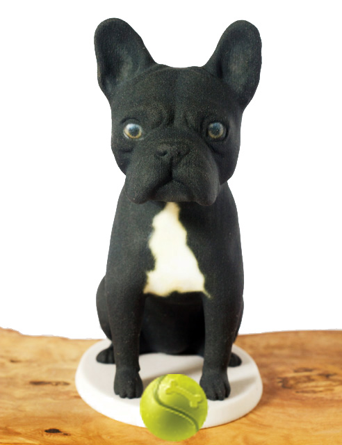 Unique frenchie 3d printed sculpture by Mon Petit Chien