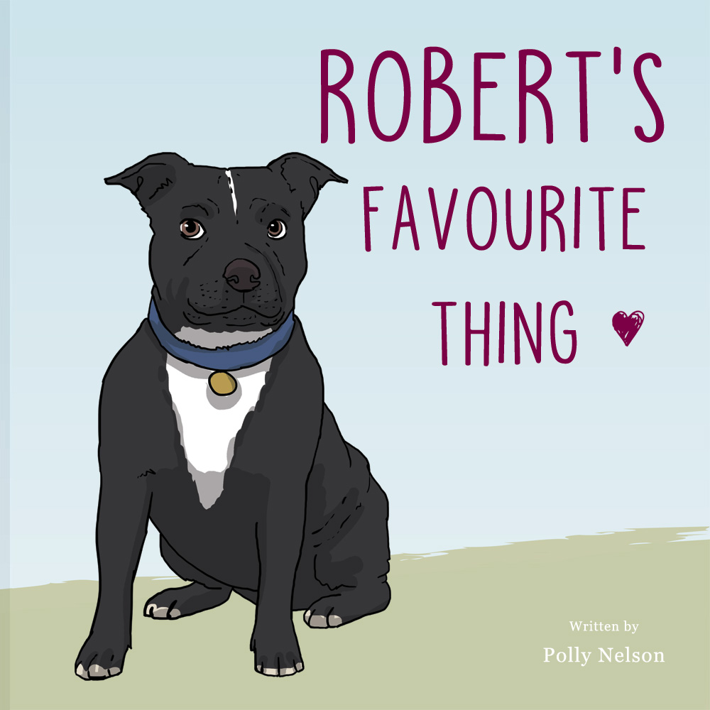 Staffie Personalised book: your dog's favourite thing