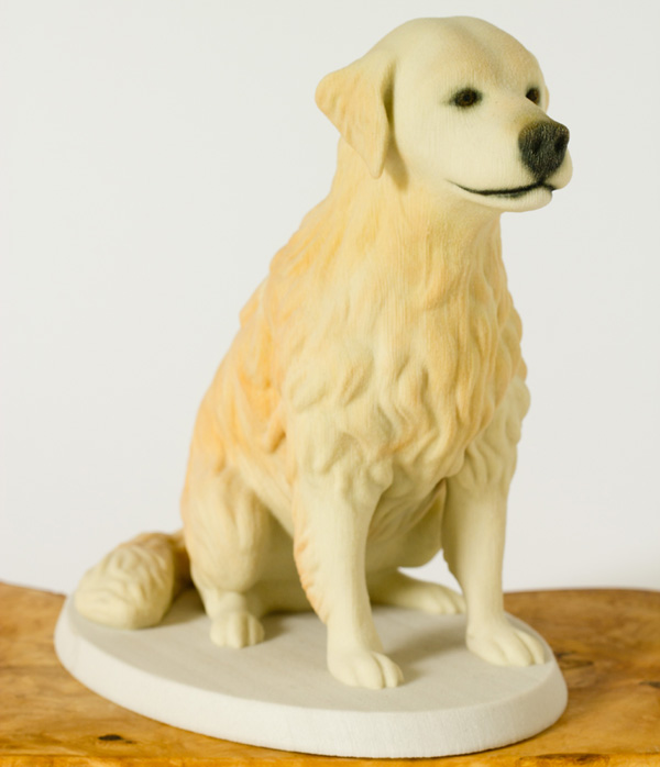 Meet Wellie the Golden Retriever and his 3d printed sculpture at Mon
