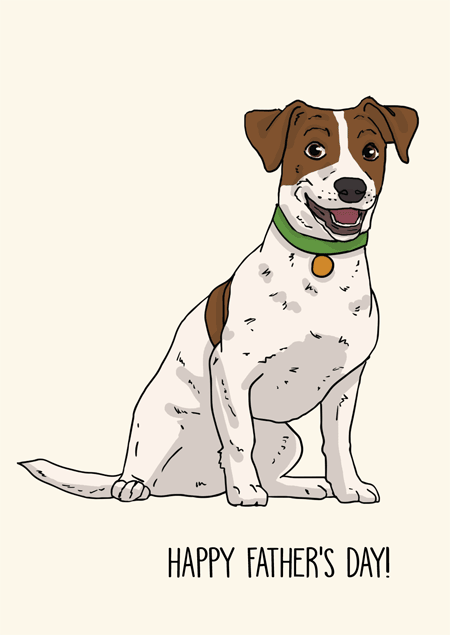 Jack Russell father's day card by Mon Petit Chien