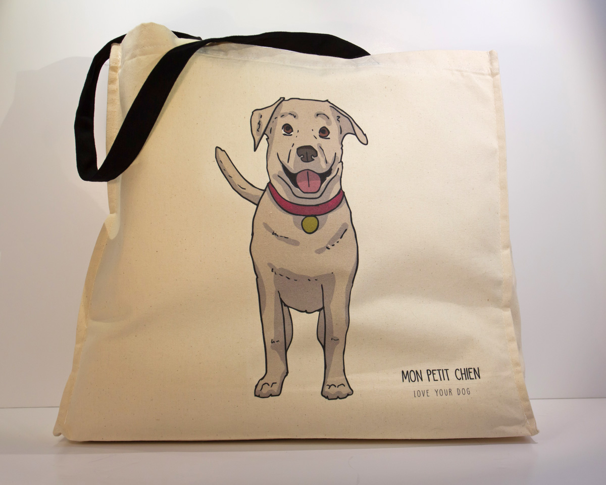 Labrador shopping bag by Mon Petit Chien